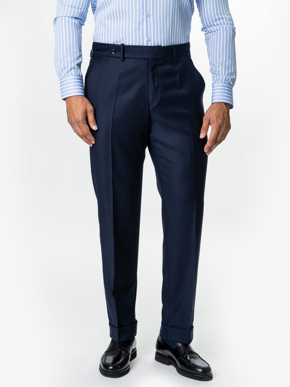 Costum Barbati Albastru Indigo 100% Lana Doua Randuri Vitale Barberis Bman0005 (6)