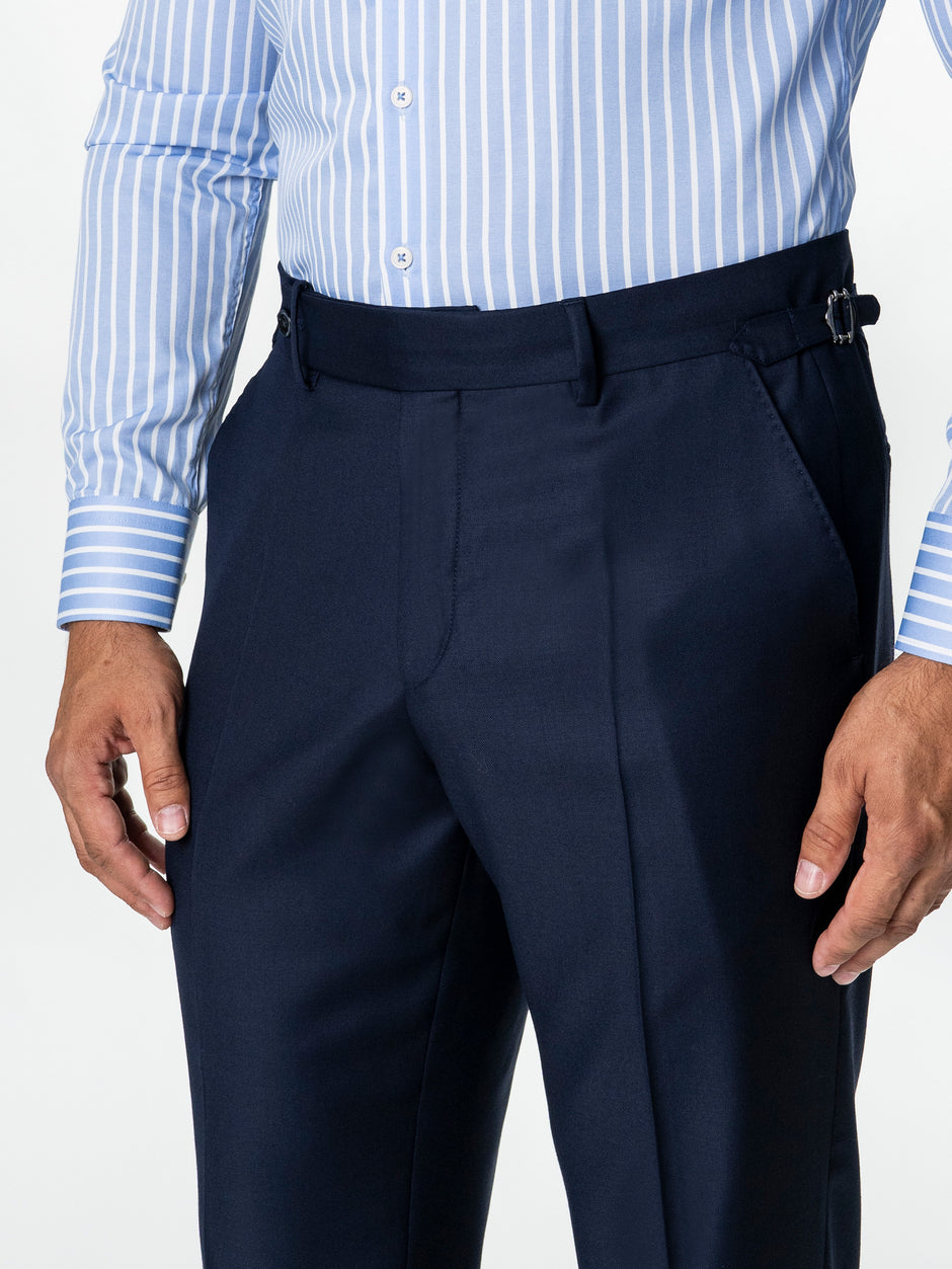 Costum Barbati Albastru Indigo 100% Lana Doua Randuri Vitale Barberis Bman0005 (7)