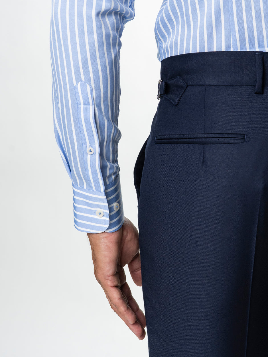 Costum Barbati Albastru Indigo 100% Lana Doua Randuri Vitale Barberis Bman0005 (8)