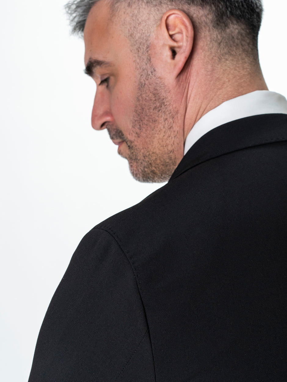 Costum Barbati Negru All Season Lana Vitale Barberis BMan294 (7)
