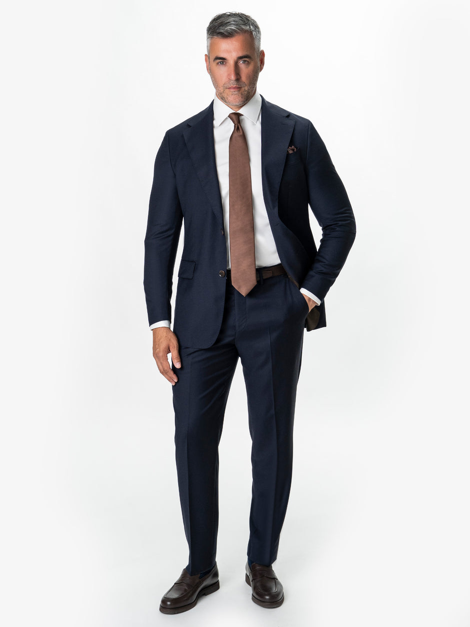 Costum Barbati Bleumarin Inchis 100% Lana Vitale Barberis BMan1111 (6)