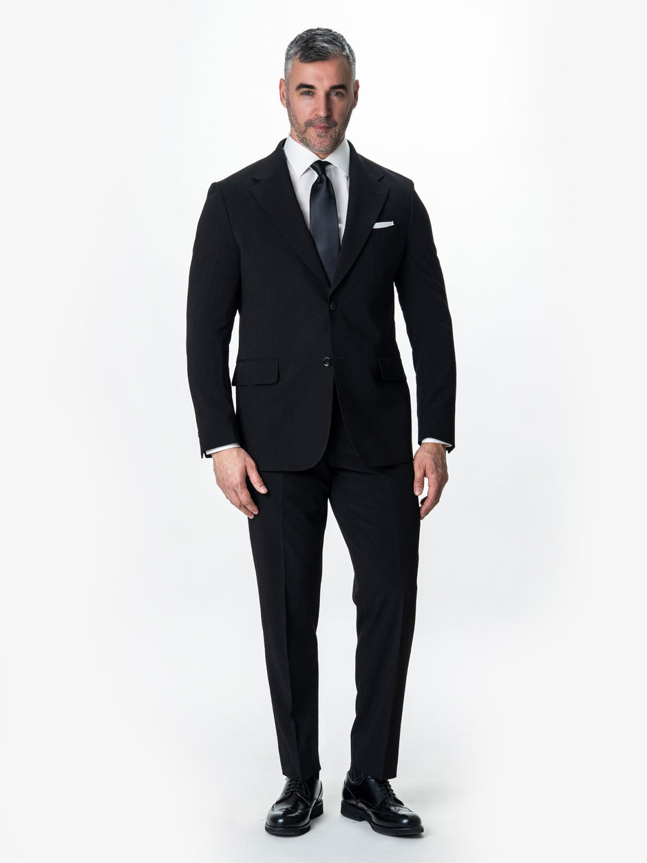 Costum Barbati Negru All Season Lana Vitale Barberis BMan294 (1)