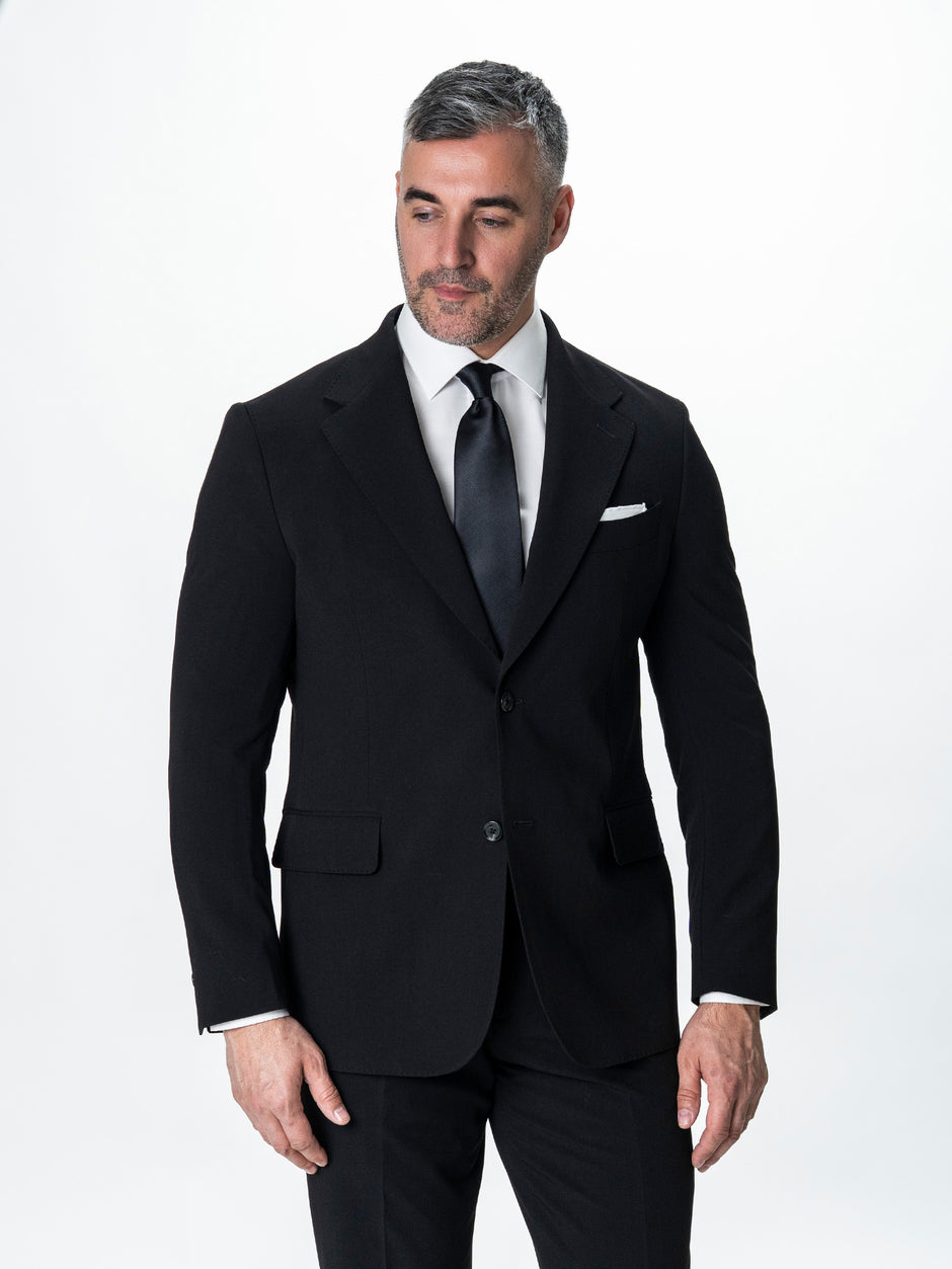 Costum Barbati Negru All Season Lana Vitale Barberis BMan294 (4)
