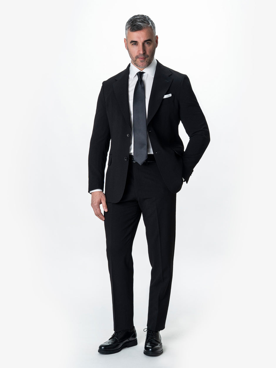 Costum Barbati Negru All Season Lana Vitale Barberis BMan294 (2)