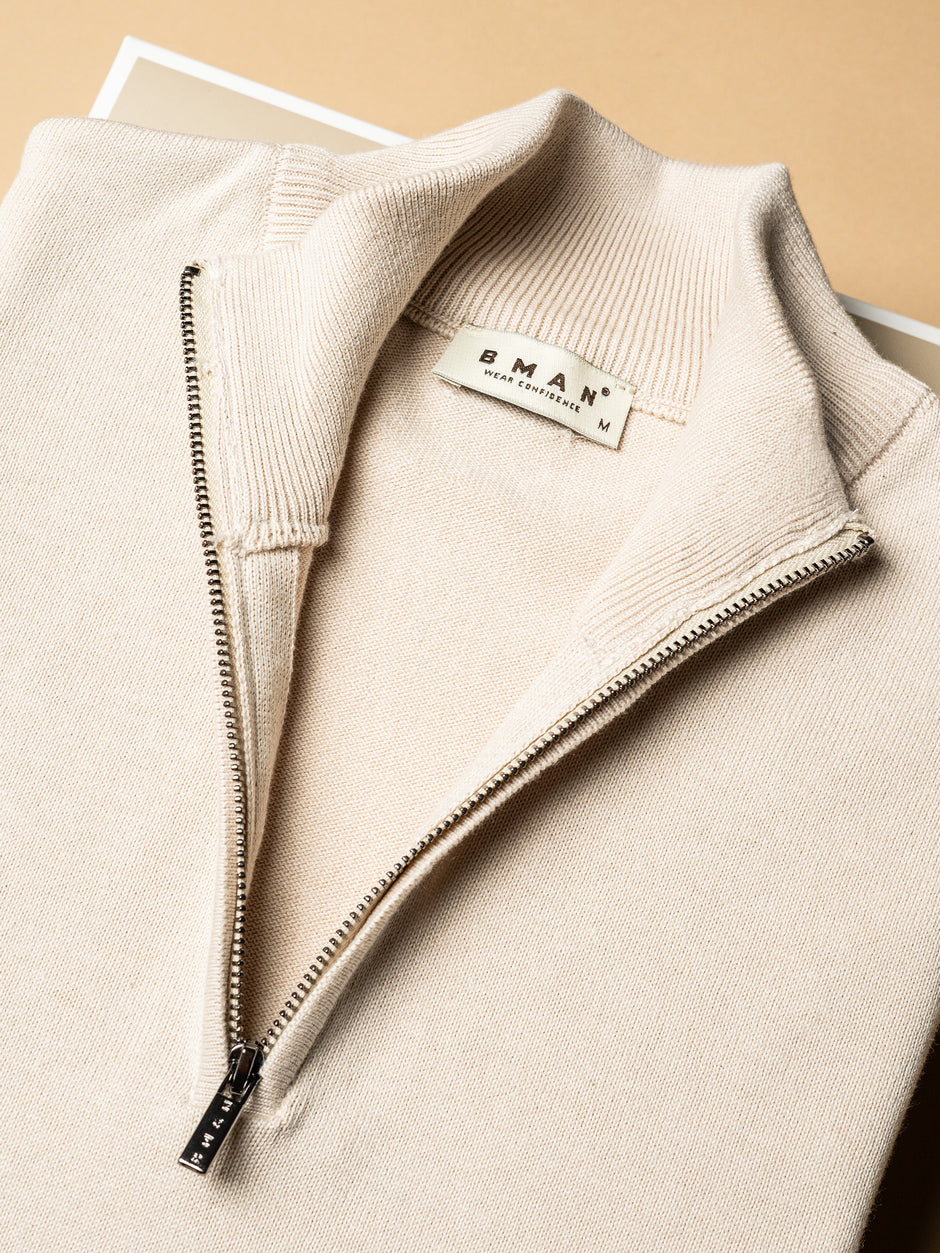 Pachet Cadou Barbati Blugi Tip Denim Si Pulover Cu Fermoar Bman0292 (3)