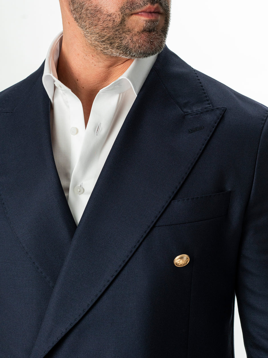 Sacou Doua Randuri Barbati Albastru Lana Vitale Barberis BMan0022 (3)