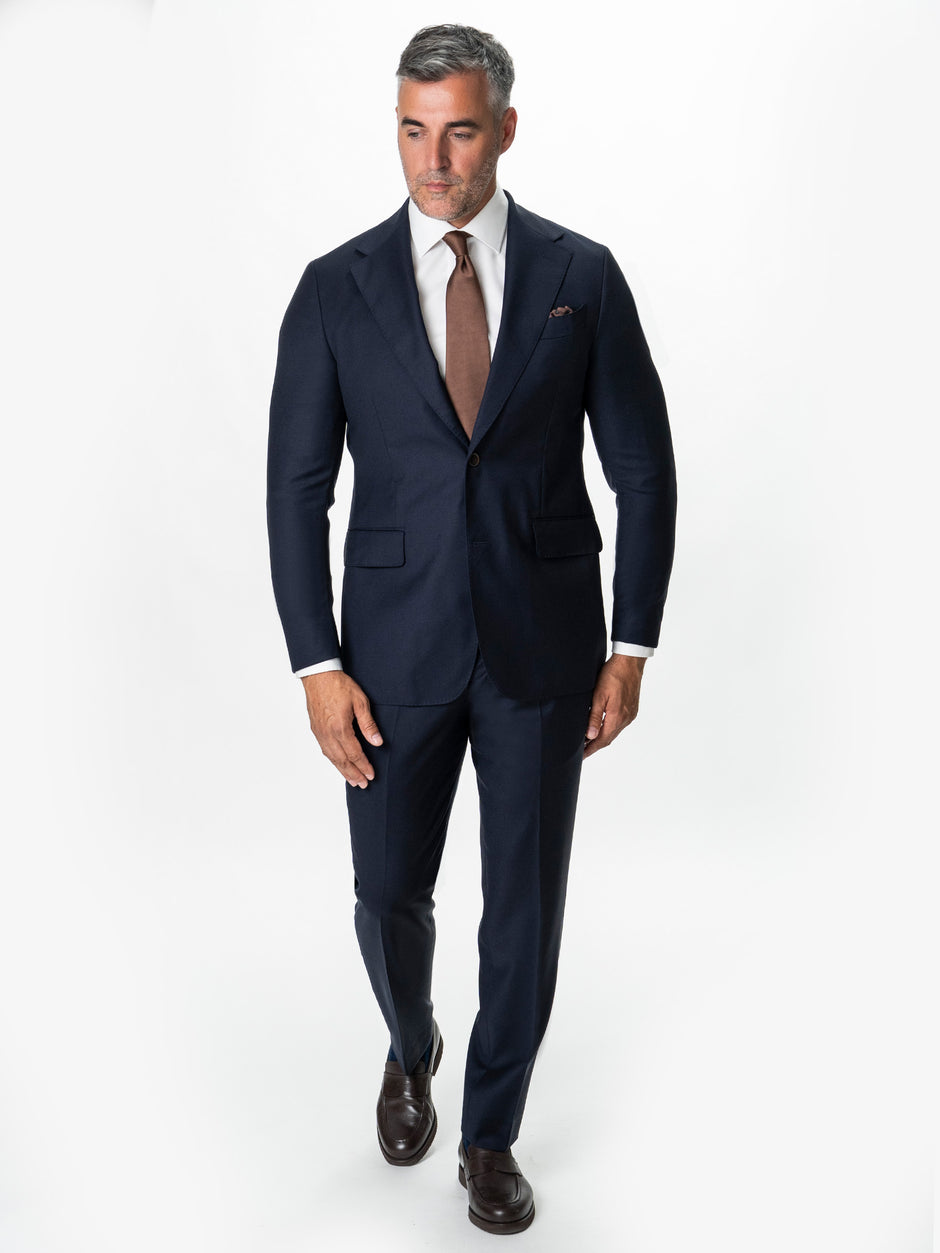 Costum Barbati Bleumarin Inchis 100% Lana Vitale Barberis BMan1111 (10)