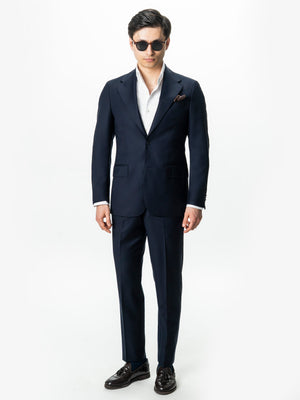 Costum Bleumarin Barbati Lana Vitale Barberis Super 120's BMan0051