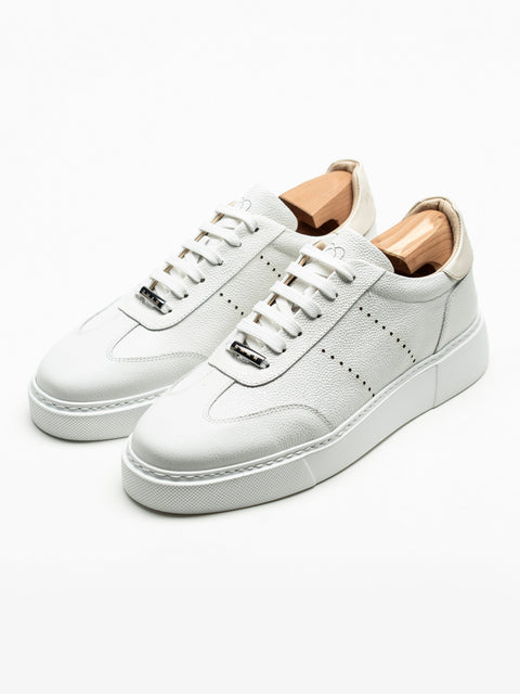 Pantofi Casual Barbati Sneakers Albi Din Piele Naturala BMan0396