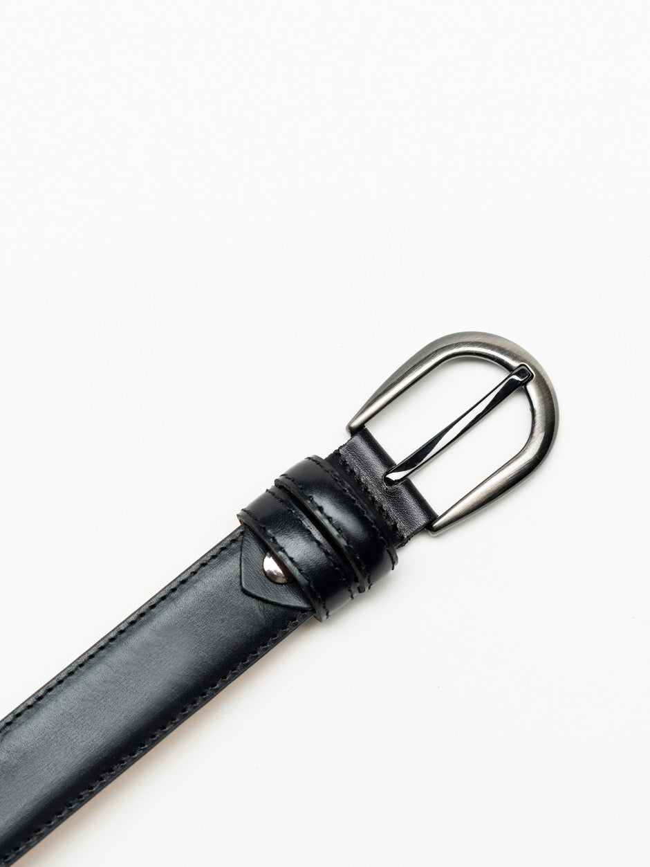 Curea Barbati Neagra Eleganta Din Piele Naturala De Vitel BMan116 (2)