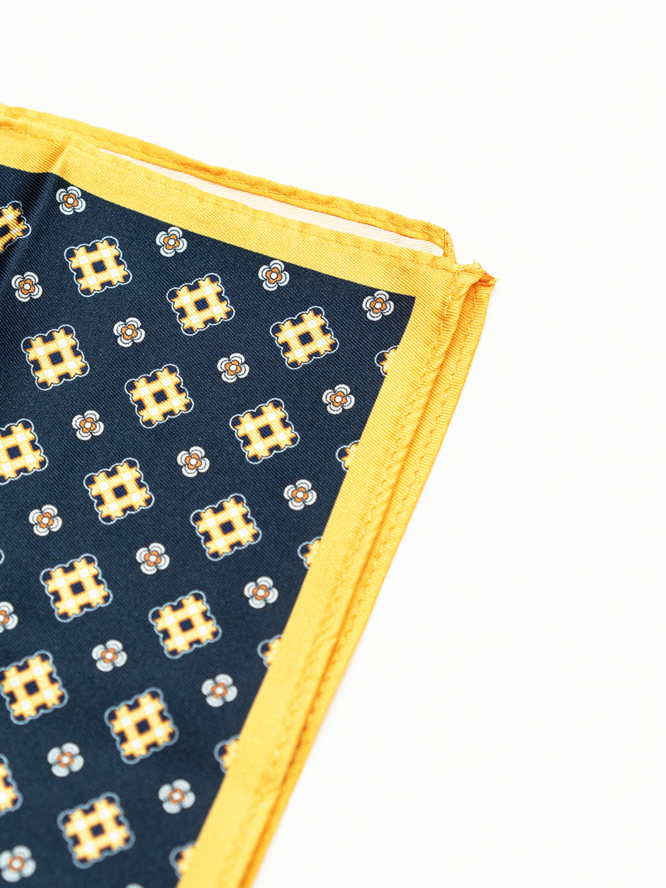 Batista Eleganta Barbati Bleumarin Cu Portocaliu BMan423 (3)