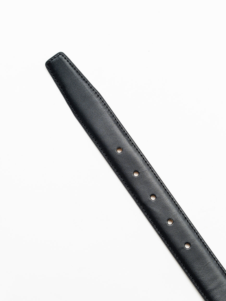 Curea Barbati Neagra Eleganta Din Piele Naturala De Vitel BMan116 (4)