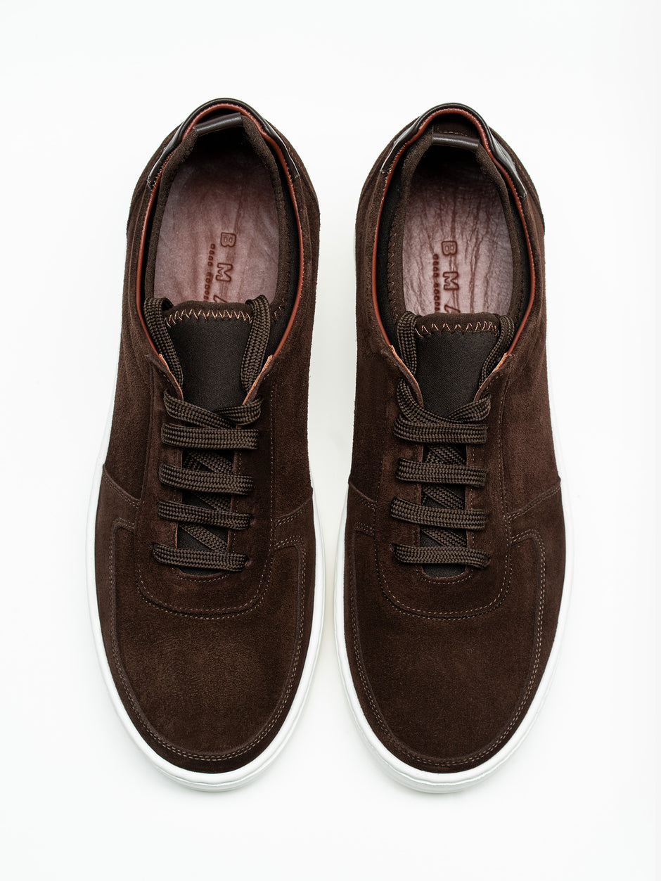 Pantofi Babati Casual Cafenii Din Piele Intoarsa Cu BMan0359 (2)