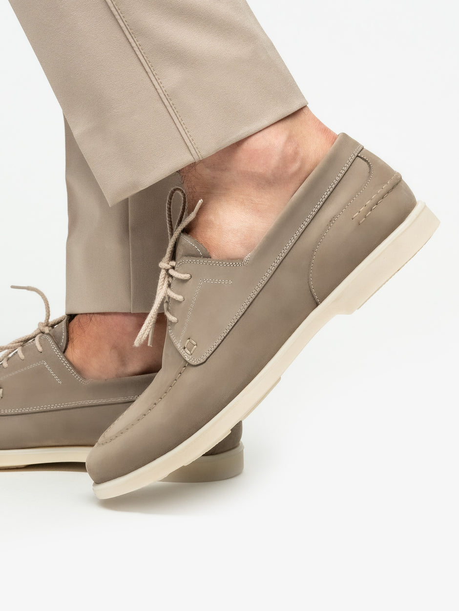 Mocasini Casual Barbati Bej Din Piele Naturala Nubuc Talpa Ortopedica BMan218 (4)