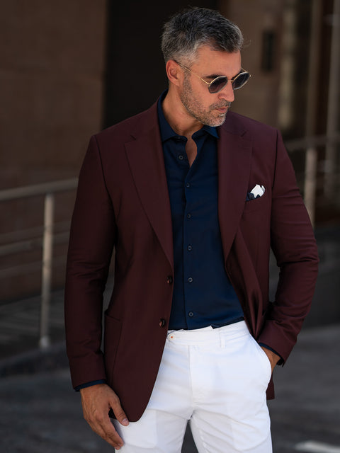 Tinuta Barbati Smart Casual De Zi Piese Diferite Vara Pomegranade BMan0754 (2)