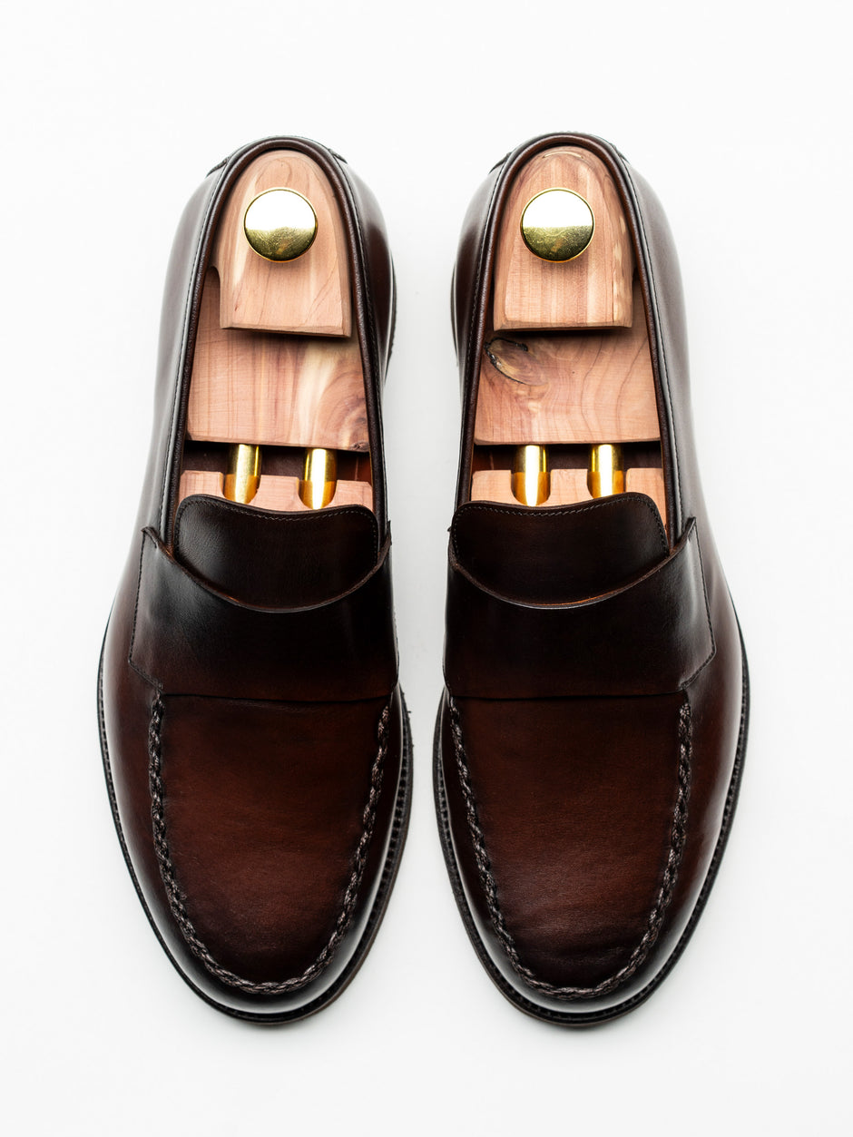 Mocasini Maro Coniac Barbati Piele Naturala Venetian Loafers BMan225 (3)