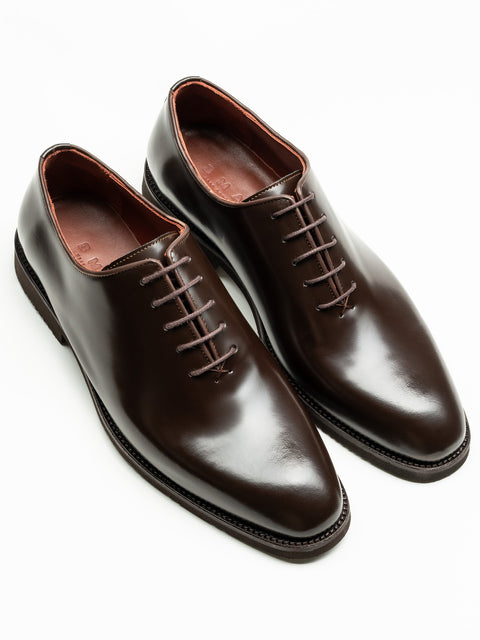 Pantofi Barbati Eleganti Oxford Maro Cafeniu Semilucios 100% Piele Naturala Talpa EVA BMan0403 (9)
