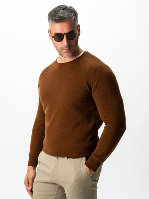 Pulover Maro Barbati Toamna & Iarna Din 100% Alpaca Lana Rosa Design Clasic Sweater BMan0009