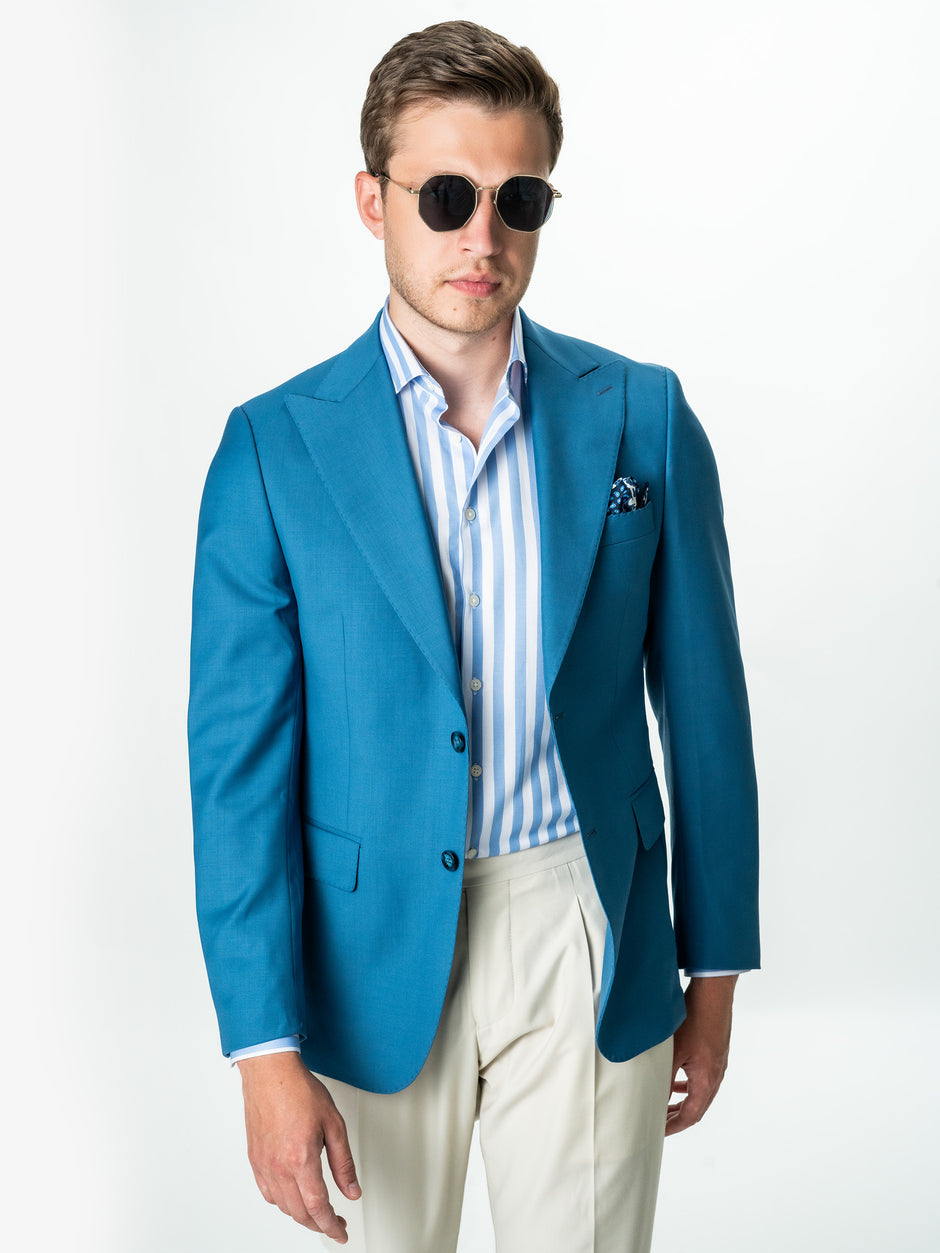 Sacou Barbati Albastru Din Lana Vitale Barberis Super100 Bman0028 (4)