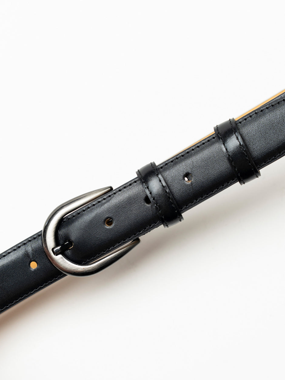 Curea Barbati Neagra Eleganta Din Piele Naturala De Vitel BMan116 (3)