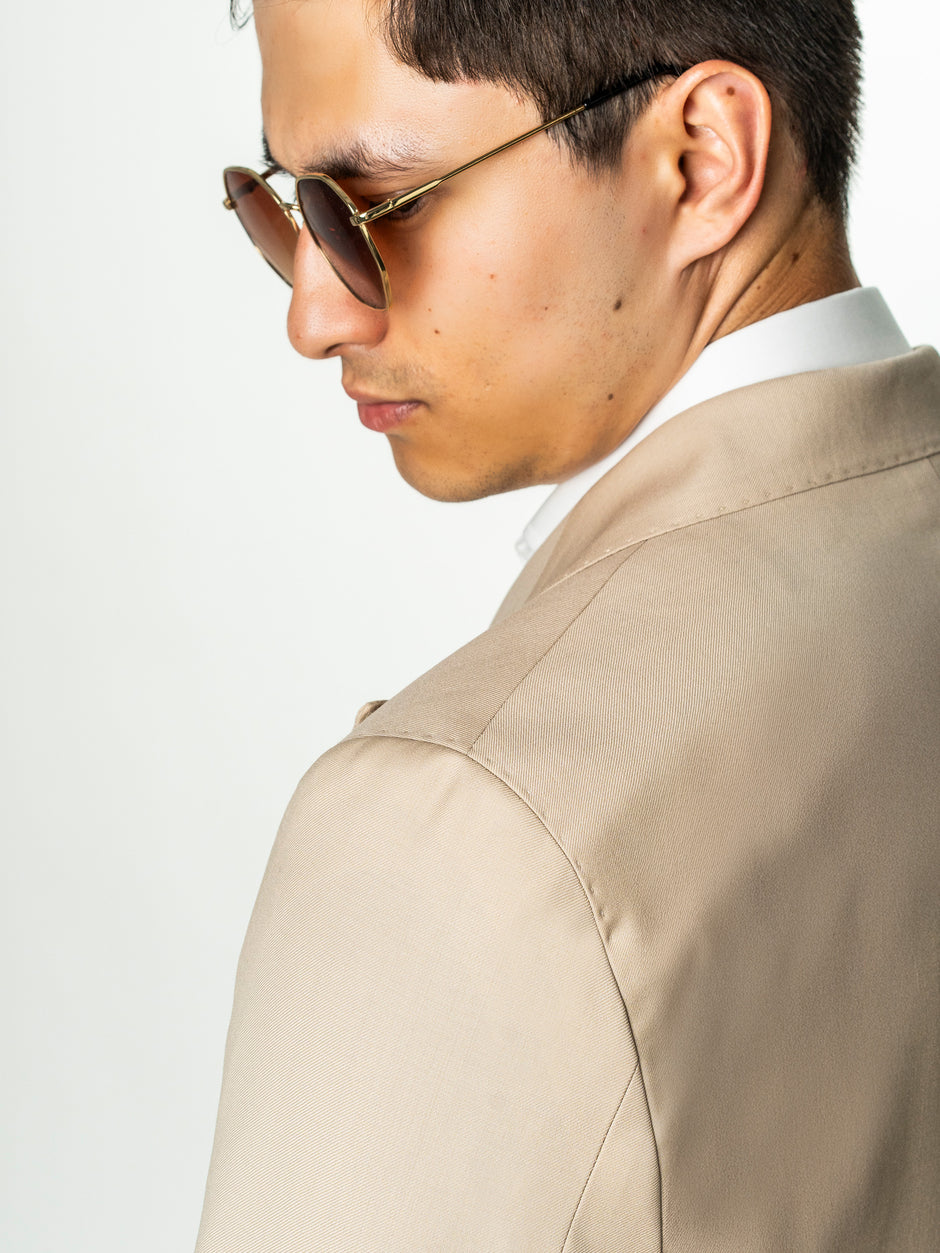 Costum Crem Nisip Barbati De Vara Lana Vitale Barberis Super110 BMan0052 (8)