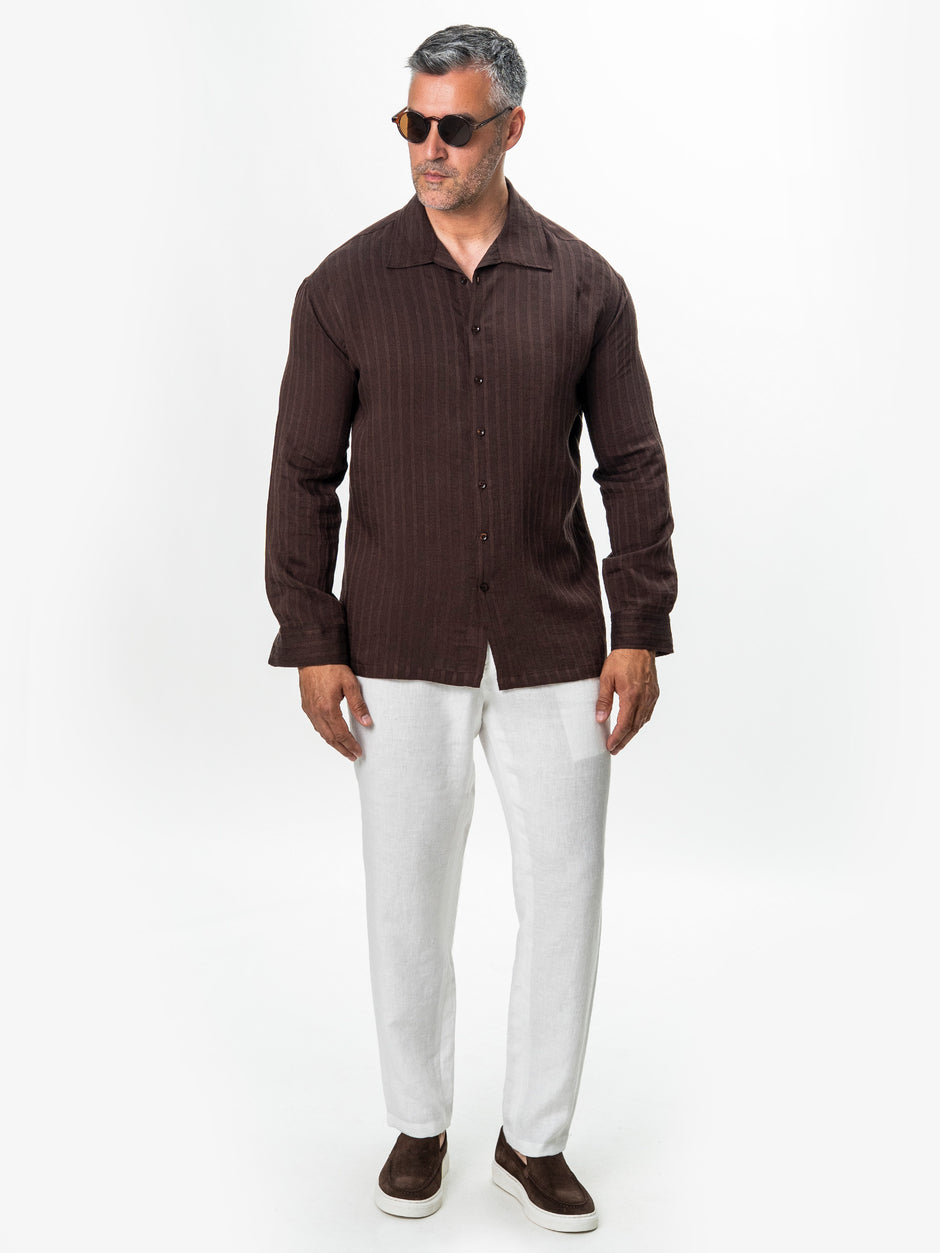 Tinuta Barbati Completa Casual de Vara Walnut Bman1120 (5)