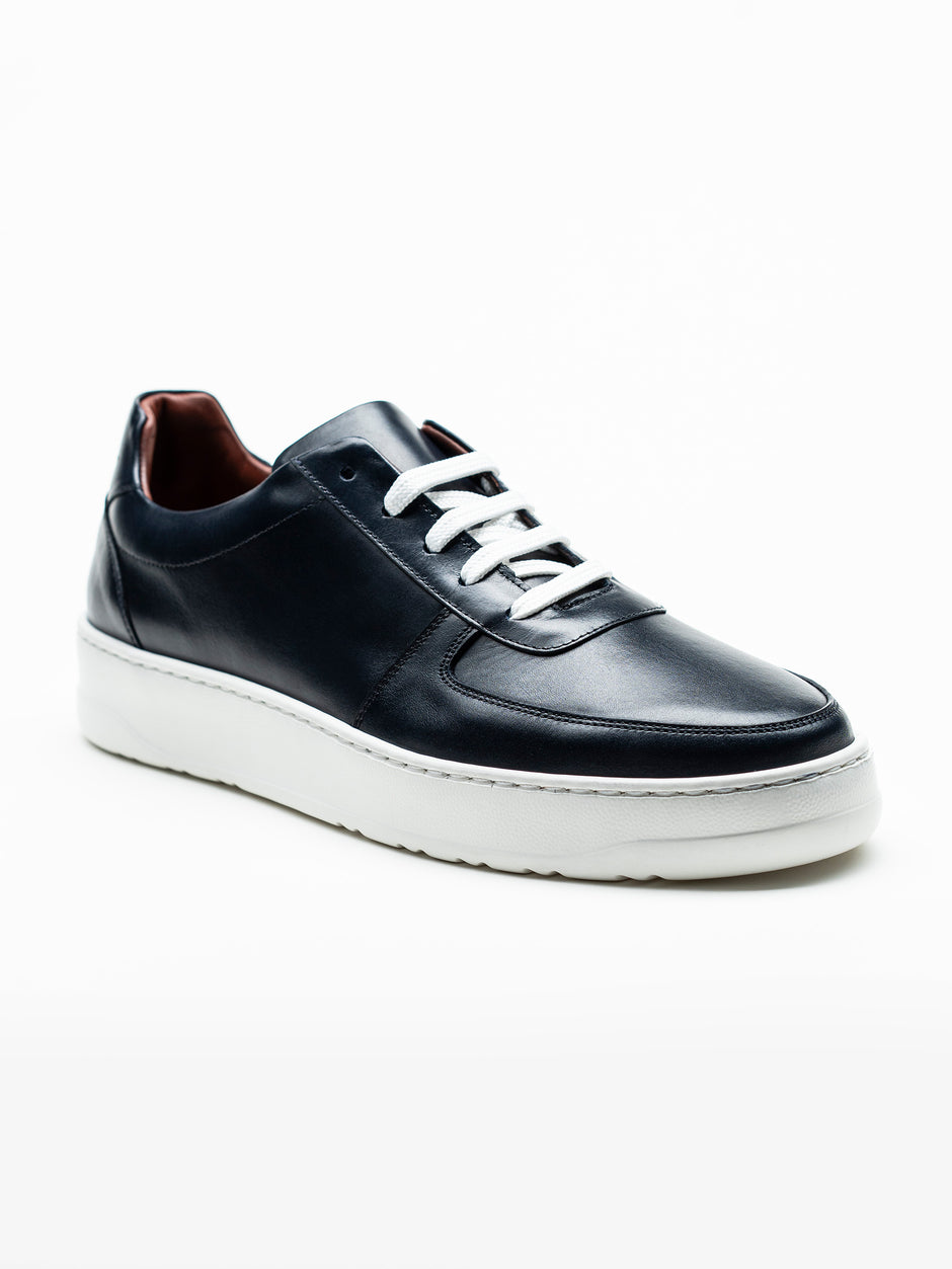 Pantofi Casual Barbati Sneakers Bleumarin 100% Piele Naturala BMan0354 (2)