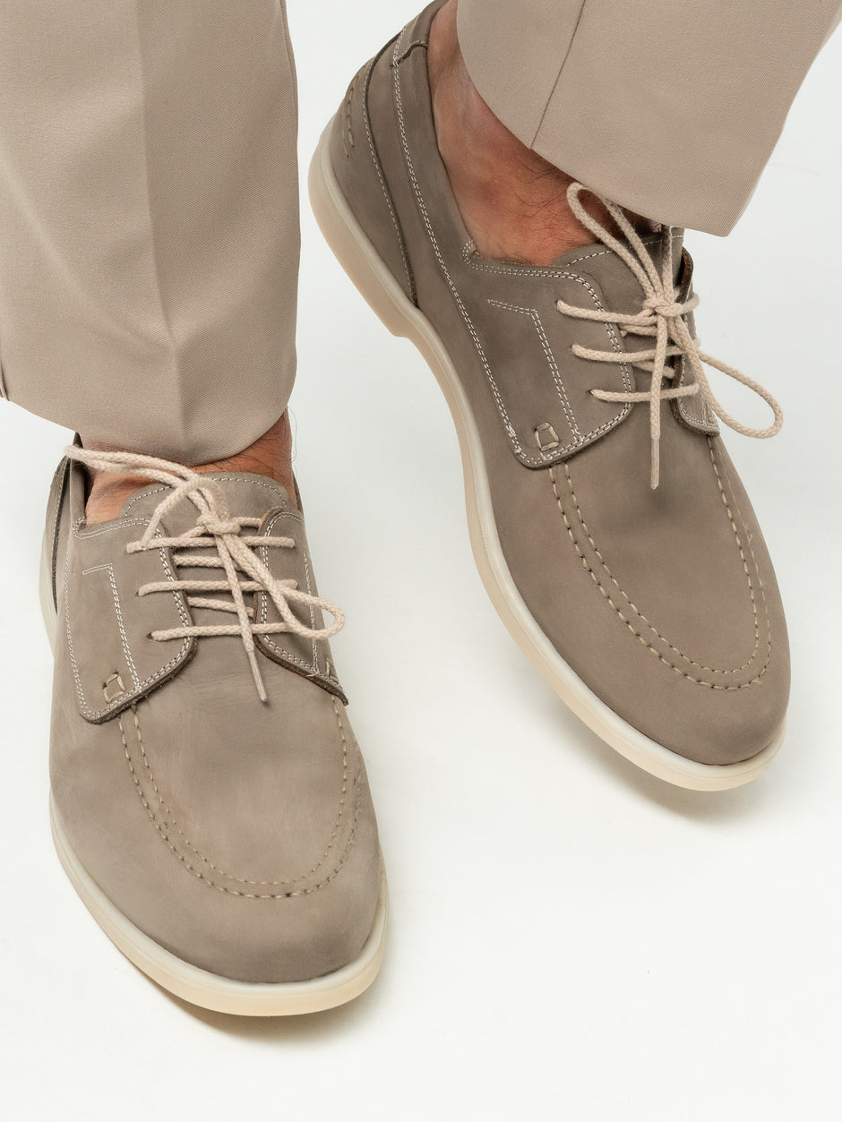 Mocasini Casual Barbati Bej Din Piele Naturala Nubuc Talpa Ortopedica BMan218 (8)