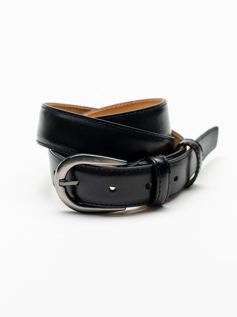 Curea Barbati Neagra Eleganta Din Piele Naturala De Vitel BMan116