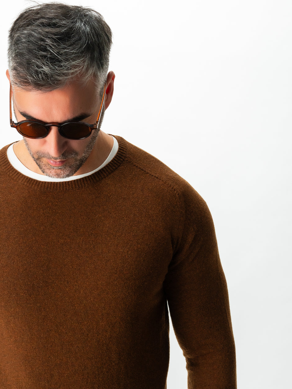 Pulover Maro Barbati Toamna & Iarna Din 100% Alpaca Lana Rosa Design Clasic Sweater BMan0009 (8)