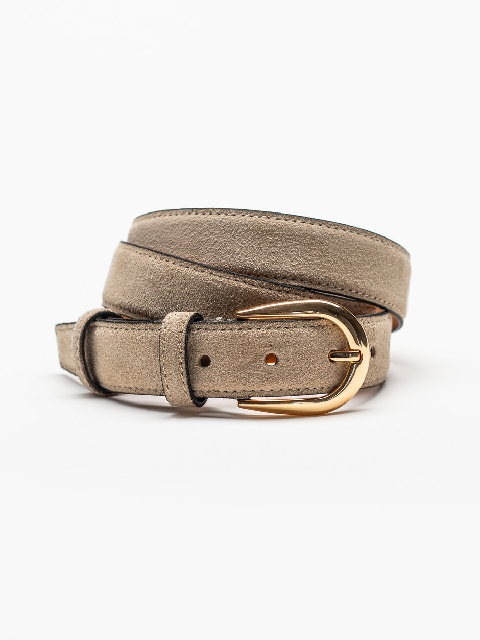 Curea Barbati Crem Din Piele Intoarsa 3cm BMan115 (1)