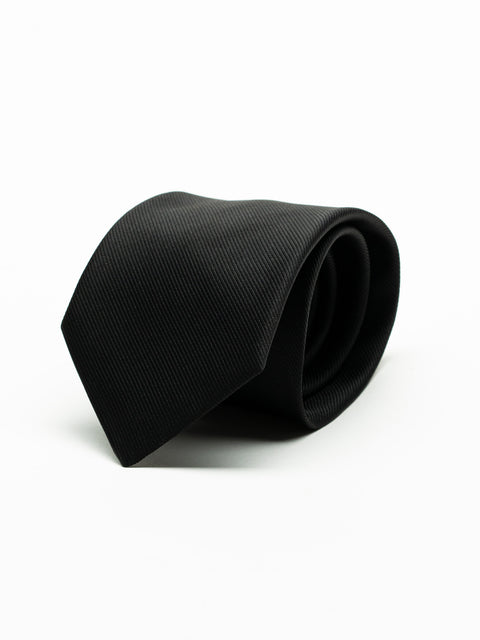 Cravata Eleganta Barbati Neagra Simpla Aspect Mat BMan918 (1)