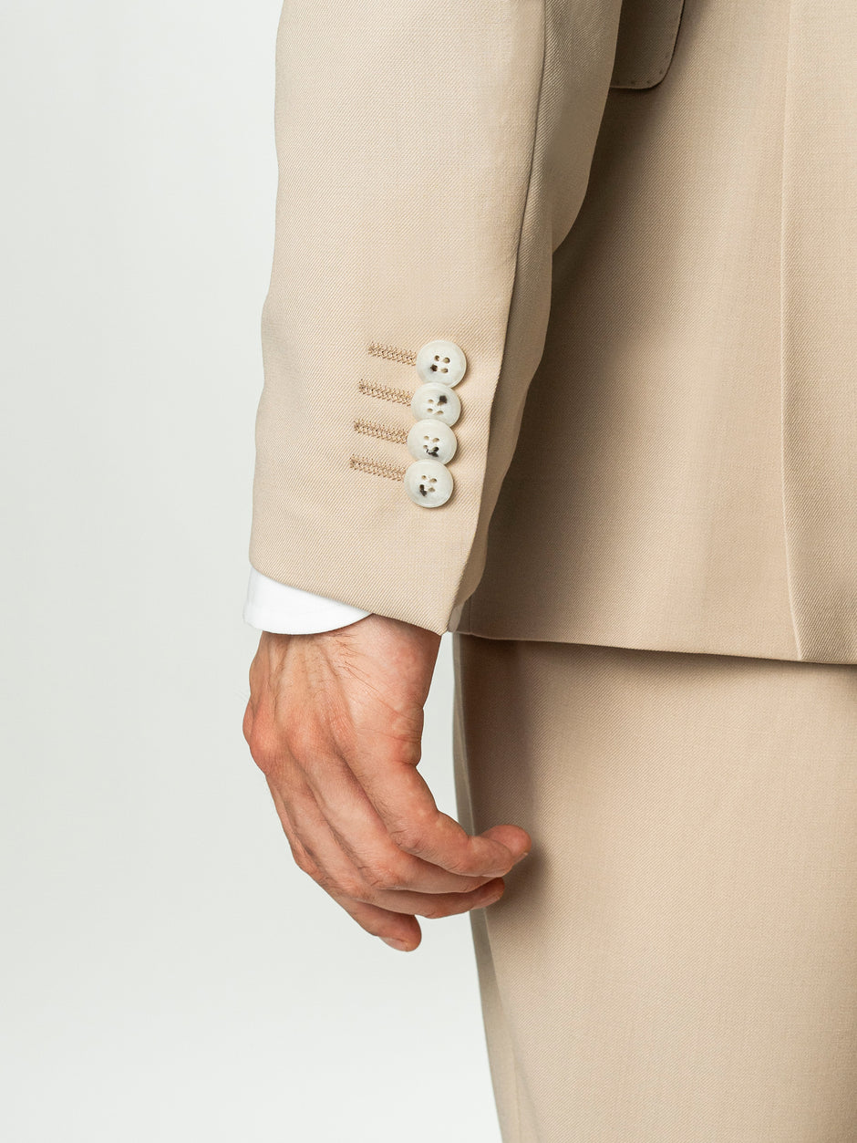 Costum Crem Nisip Barbati De Vara Lana Vitale Barberis Super110 BMan0052 (9)