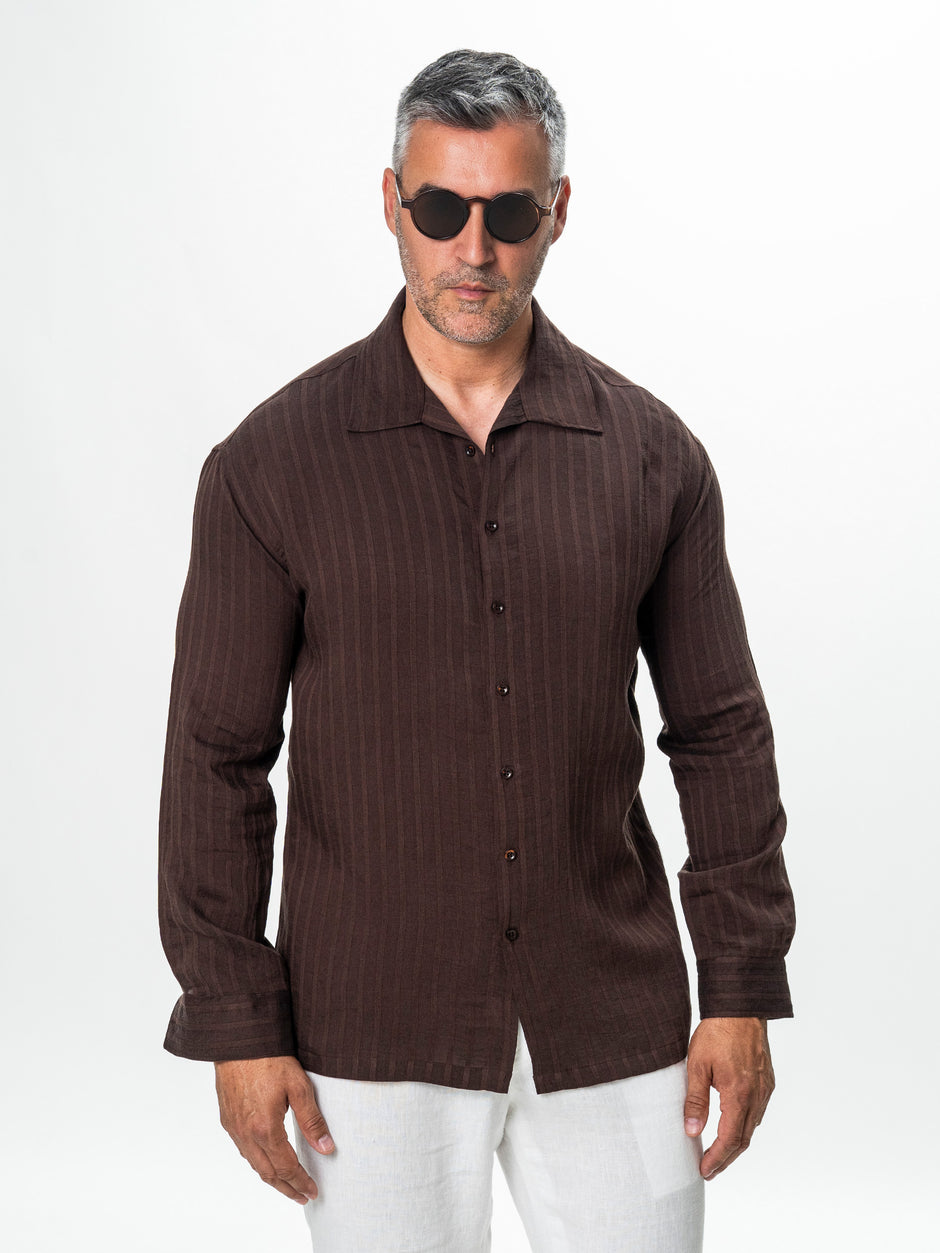 Tinuta Barbati Completa Casual de Vara Walnut Bman1120 (6)