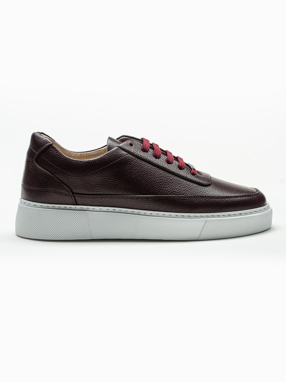 Pantofi Casual Barbati Bordo Sneakers 100% Piele Naturala Bman0383 (5)