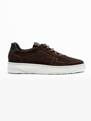 Pantofi Barbati Casual Cafenii Din Piele Intoarsa Cu BMan0359