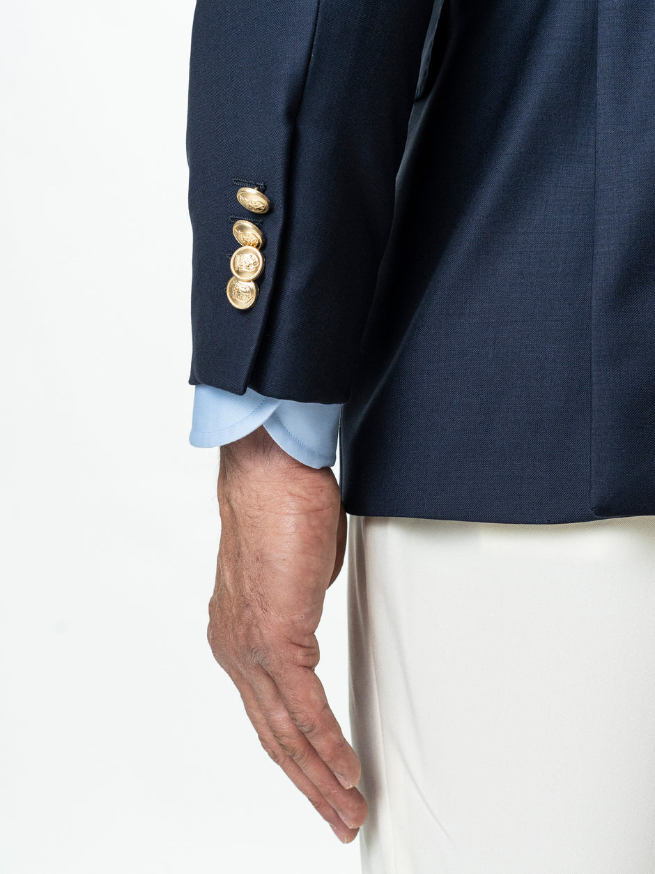 Sacou Barbati Bleumarin Regal din 100% Lana Vitale Barberis BMan399 (5)