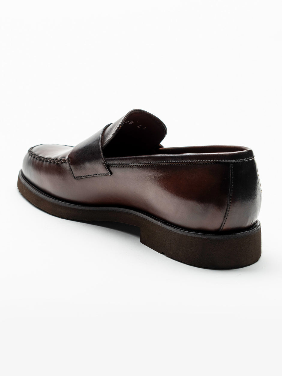 Mocasini Maro Coniac Barbati Piele Naturala Venetian Loafers BMan225 (6)