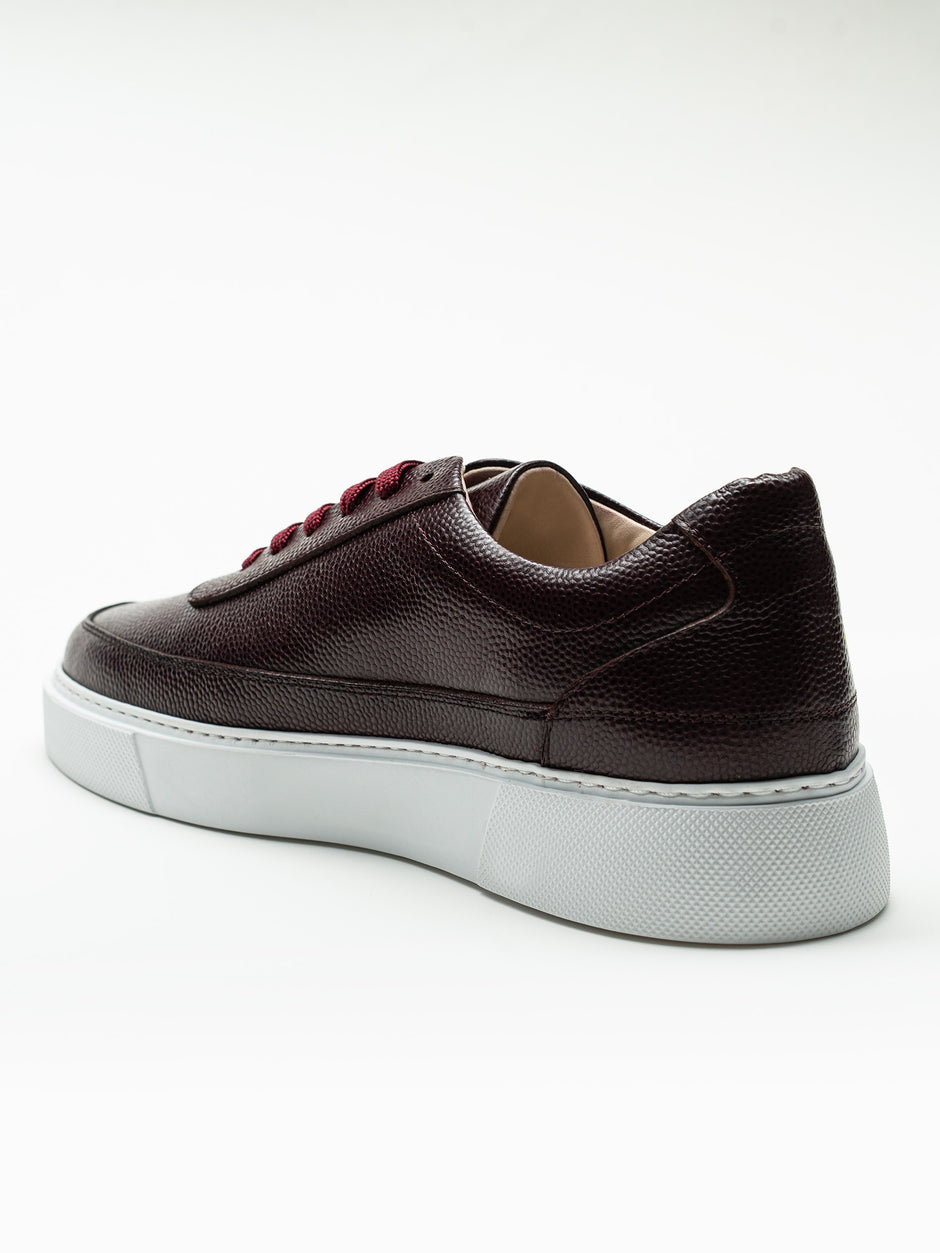 Pantofi Casual Barbati Bordo Sneakers 100% Piele Naturala Bman0383 (6)