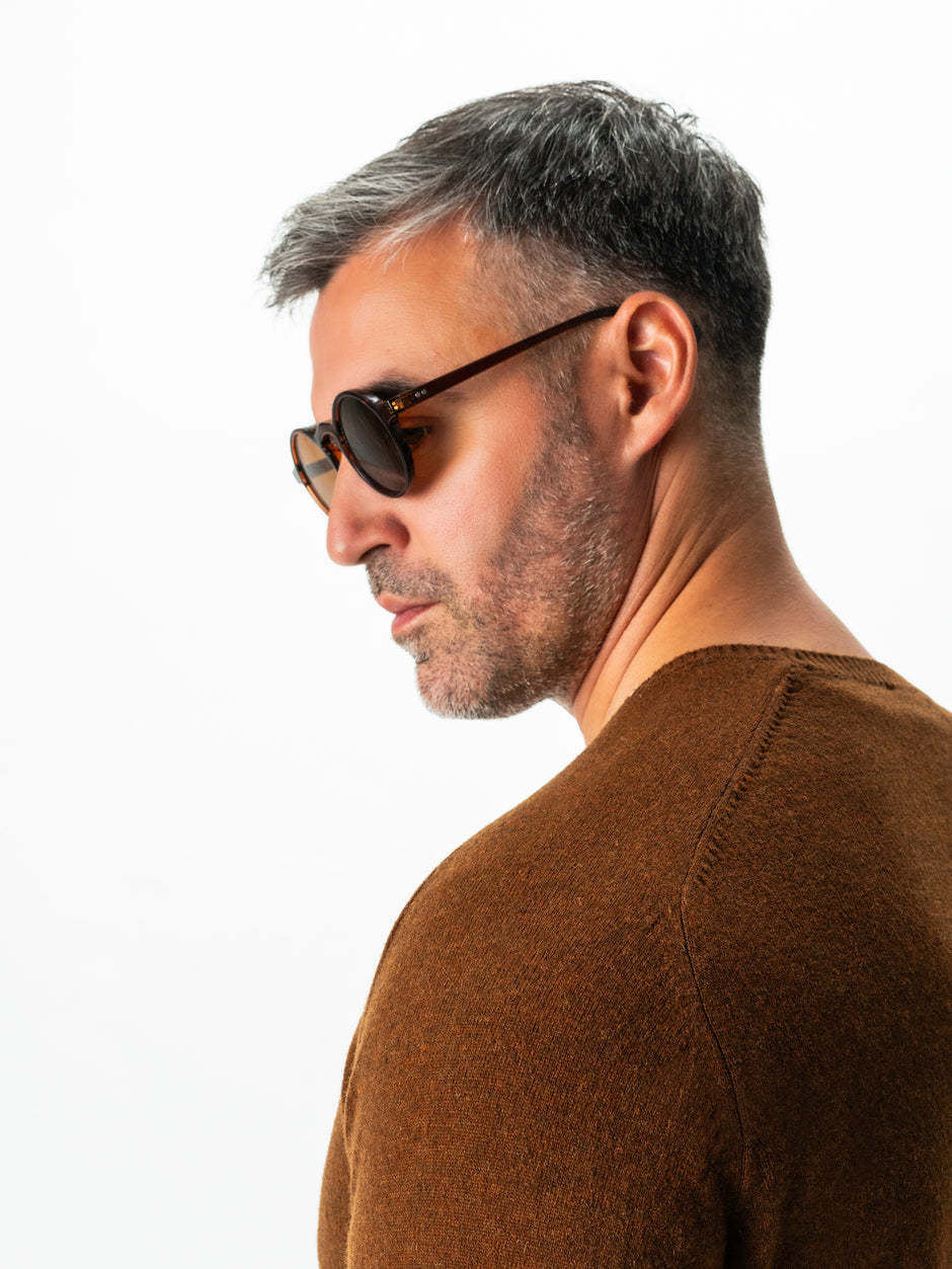 Pulover Maro Barbati Toamna & Iarna Din 100% Alpaca Lana Rosa Design Clasic Sweater BMan0009 (6)