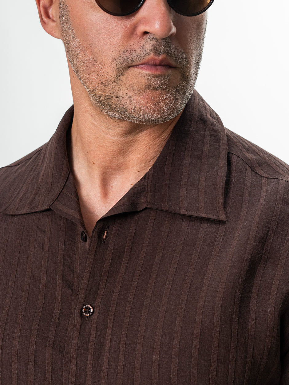 Tinuta Barbati Completa Casual de Vara Walnut Bman1120 (4)