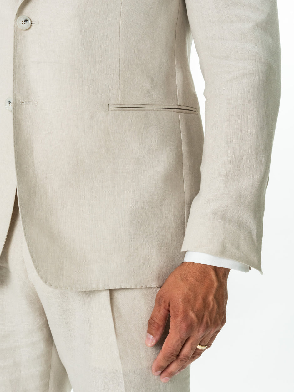 Costum Crem Barbati Vitale Barberis Vara Din In Natural BMan0050 (10)
