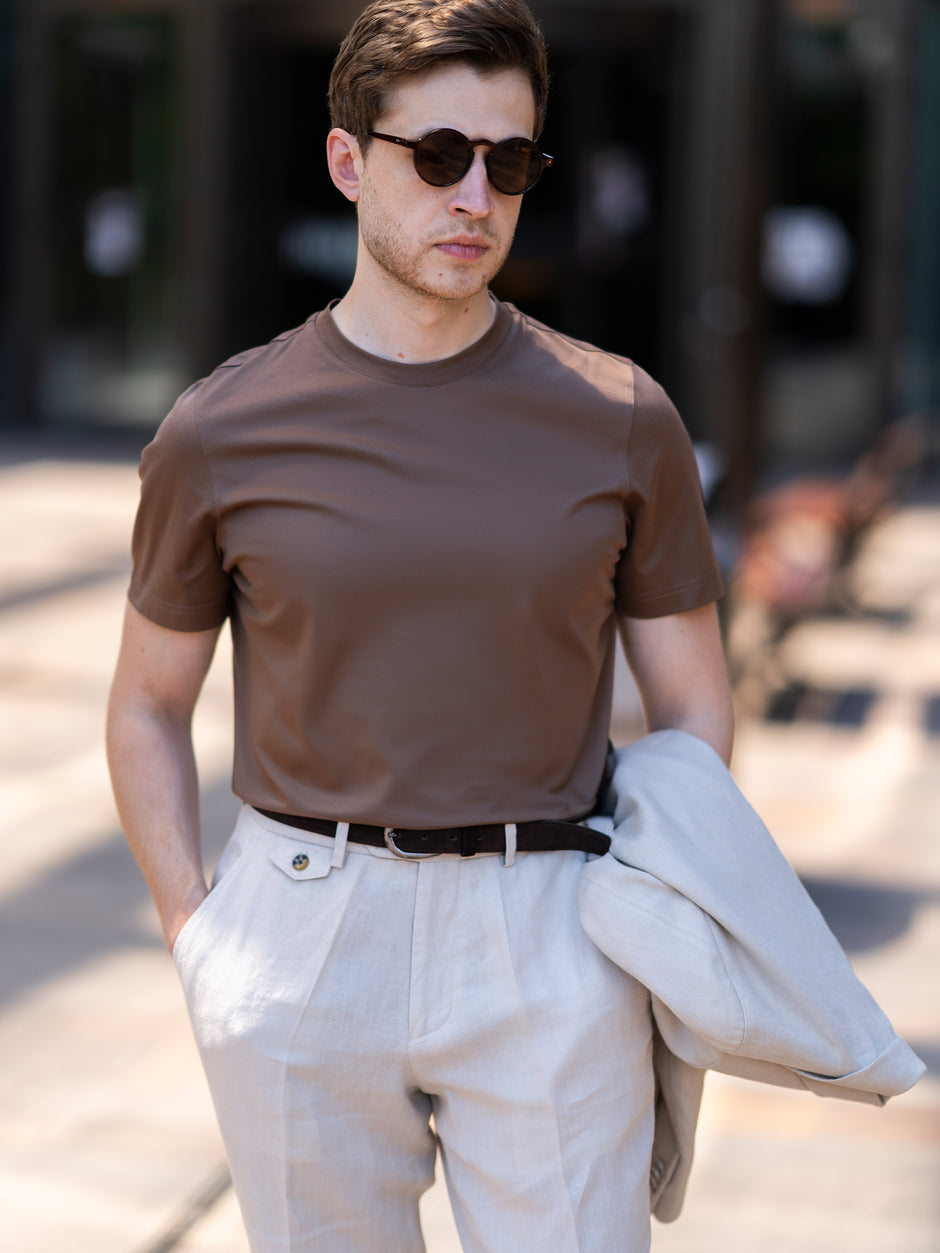 Tinuta Barbati Completa Smart Casual Camello Bman1108 (7)