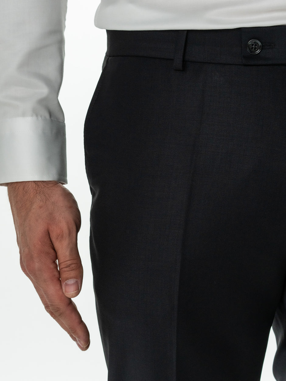 Costum Bărbați Negru 100% Lana Vitale Barberis BMan0042 (8)