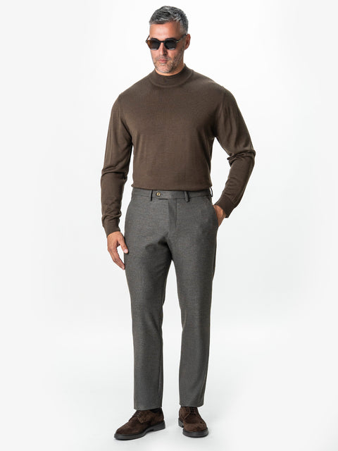 Pantaloni Bej Barbati Office Stretch Relax Fit BMan0001