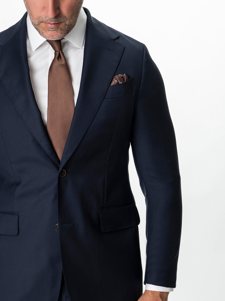 Costum Barbati Bleumarin Inchis 100% Lana Vitale Barberis BMan1111 (4)