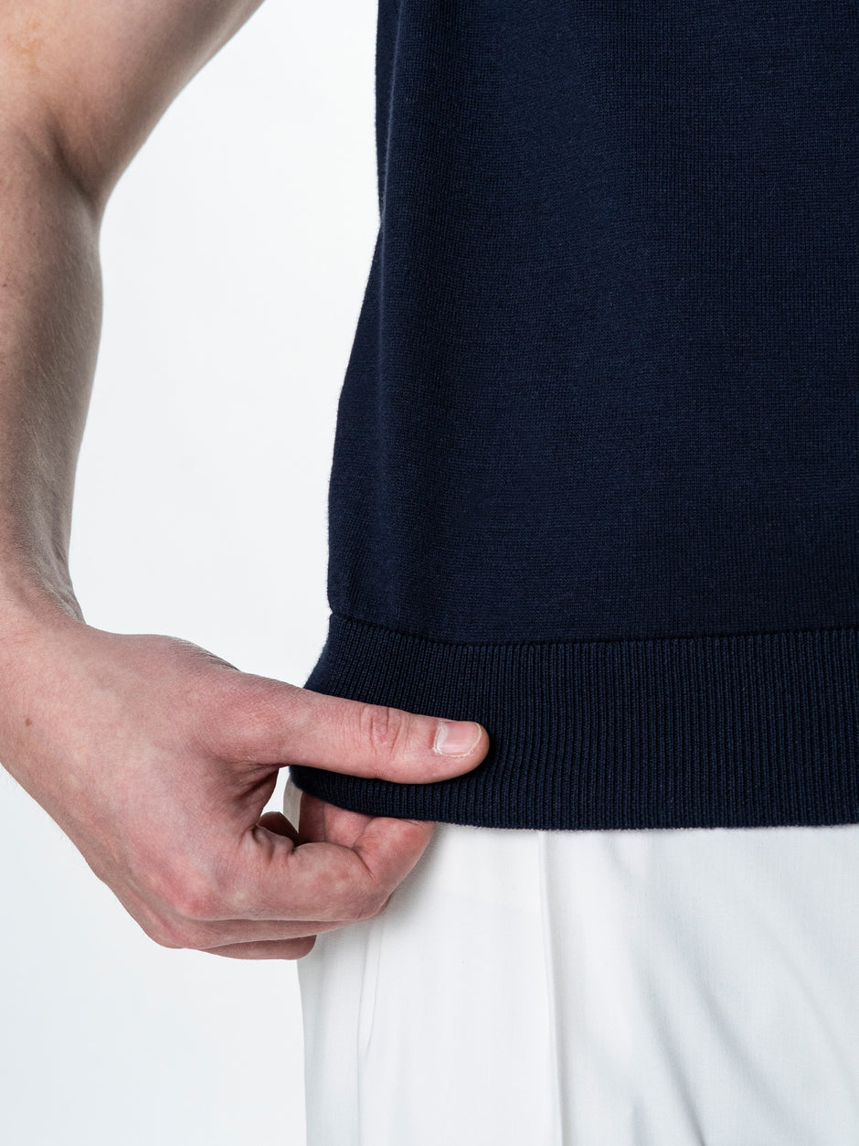 Tricou Polo Barbati Bleumarin 100% Bumbac BMan0105 (4)