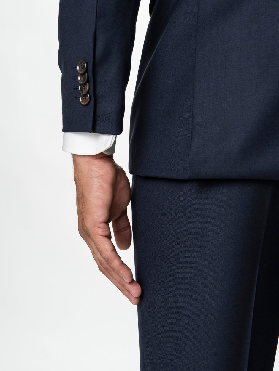 Costum Barbati Bleumarin Inchis 100% Lana Vitale Barberis BMan1111 (12)