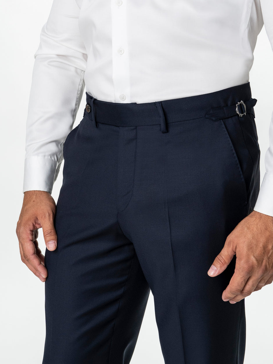 Costum Barbati Bleumarin Inchis 100% Lana Vitale Barberis BMan1111 (8)