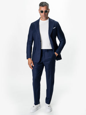 Costum Barbati Bleumarin 100% Lana Lanificio Cerutti BMan0112